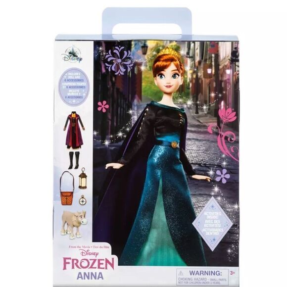 NEW Anna Story Doll Friends Play Set Frozen 1 & 2 NIB Disney Store SHIPS TODAY! - Picture 1 of 11